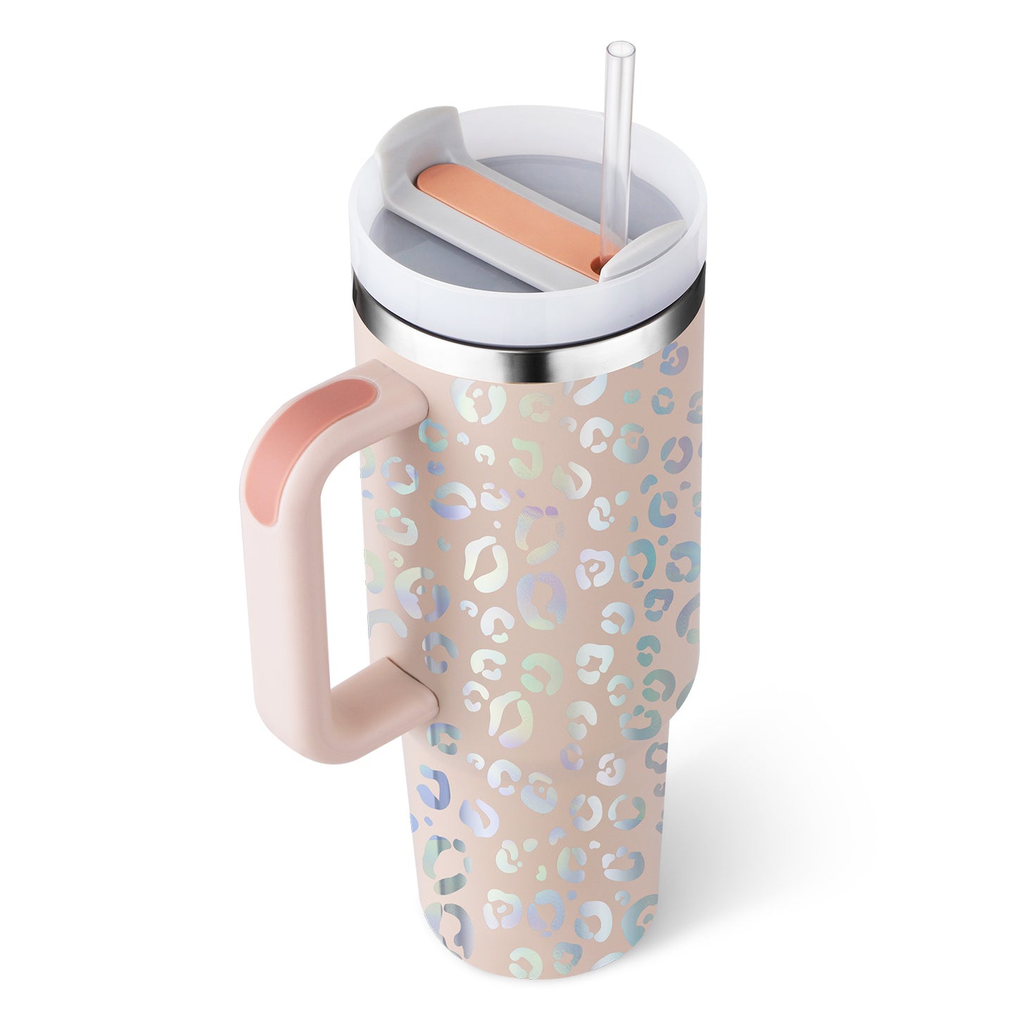Tumbler med handtag.