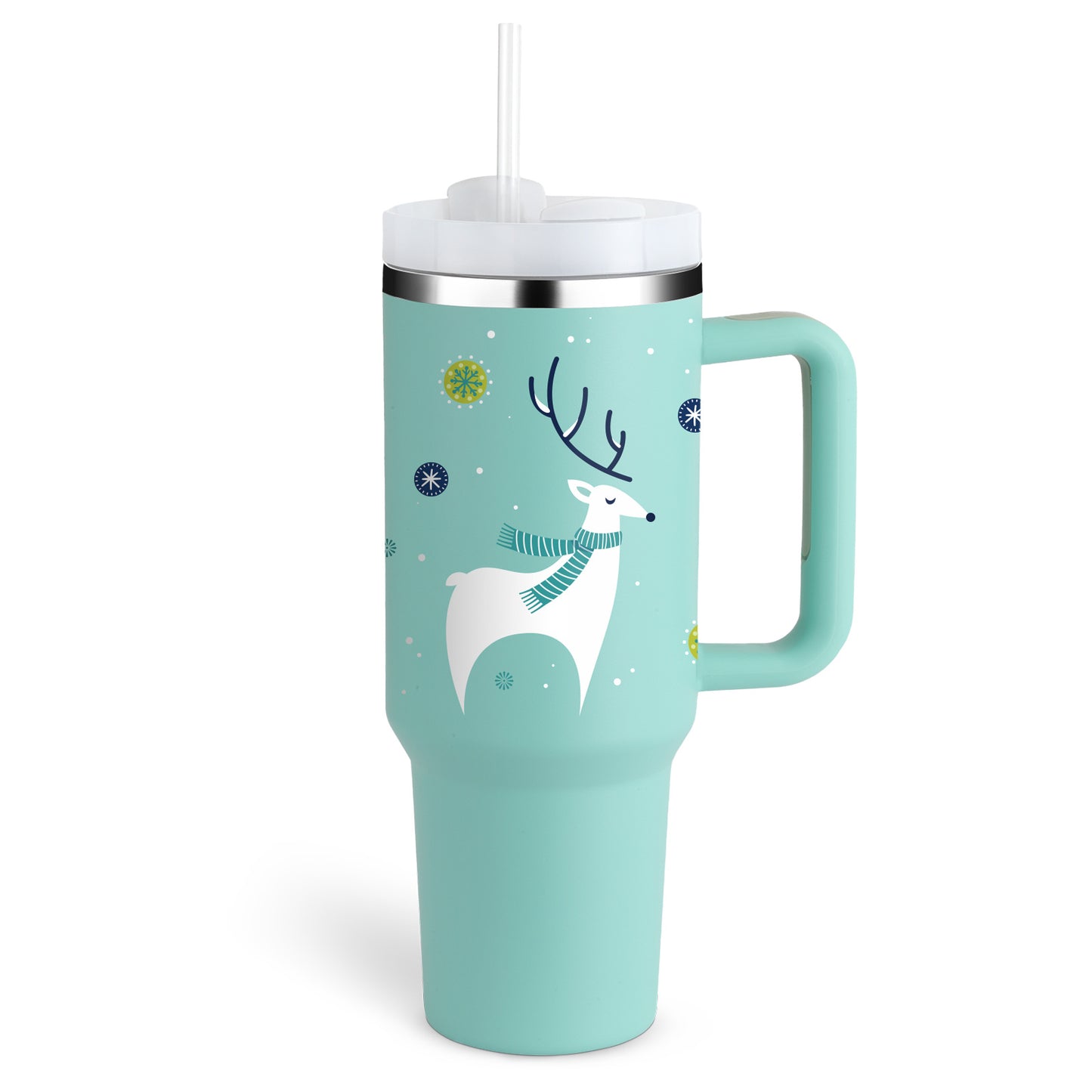 Tumbler med handtag.