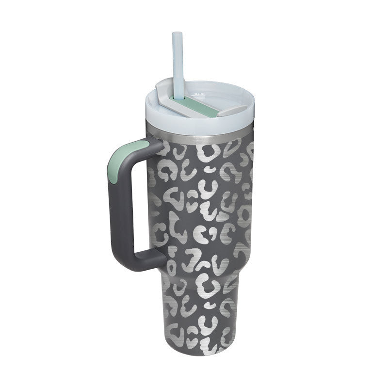 Tumbler med handtag.