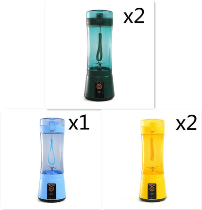 Bärbar elektrisk fruktjuicepress, trådlös och USB-uppladdningsbar mini-mixer