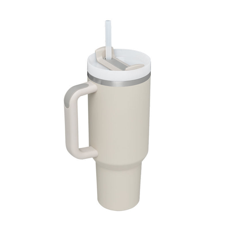 Tumbler med handtag.