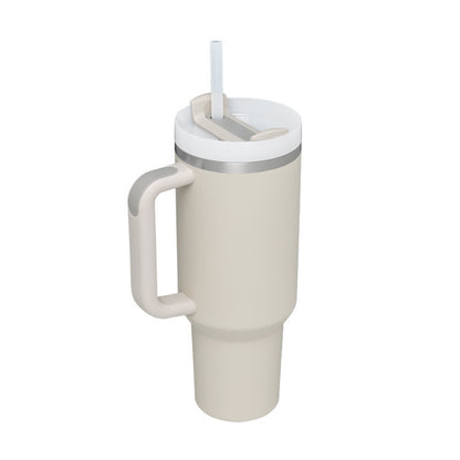 Tumbler med handtag.