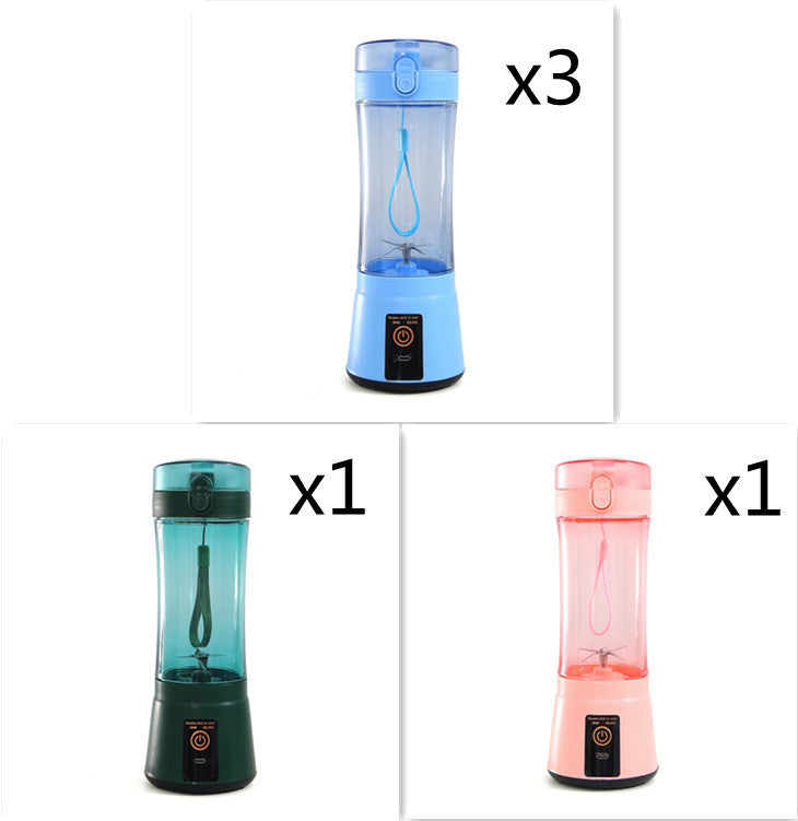 Bärbar elektrisk fruktjuicepress, trådlös och USB-uppladdningsbar mini-mixer