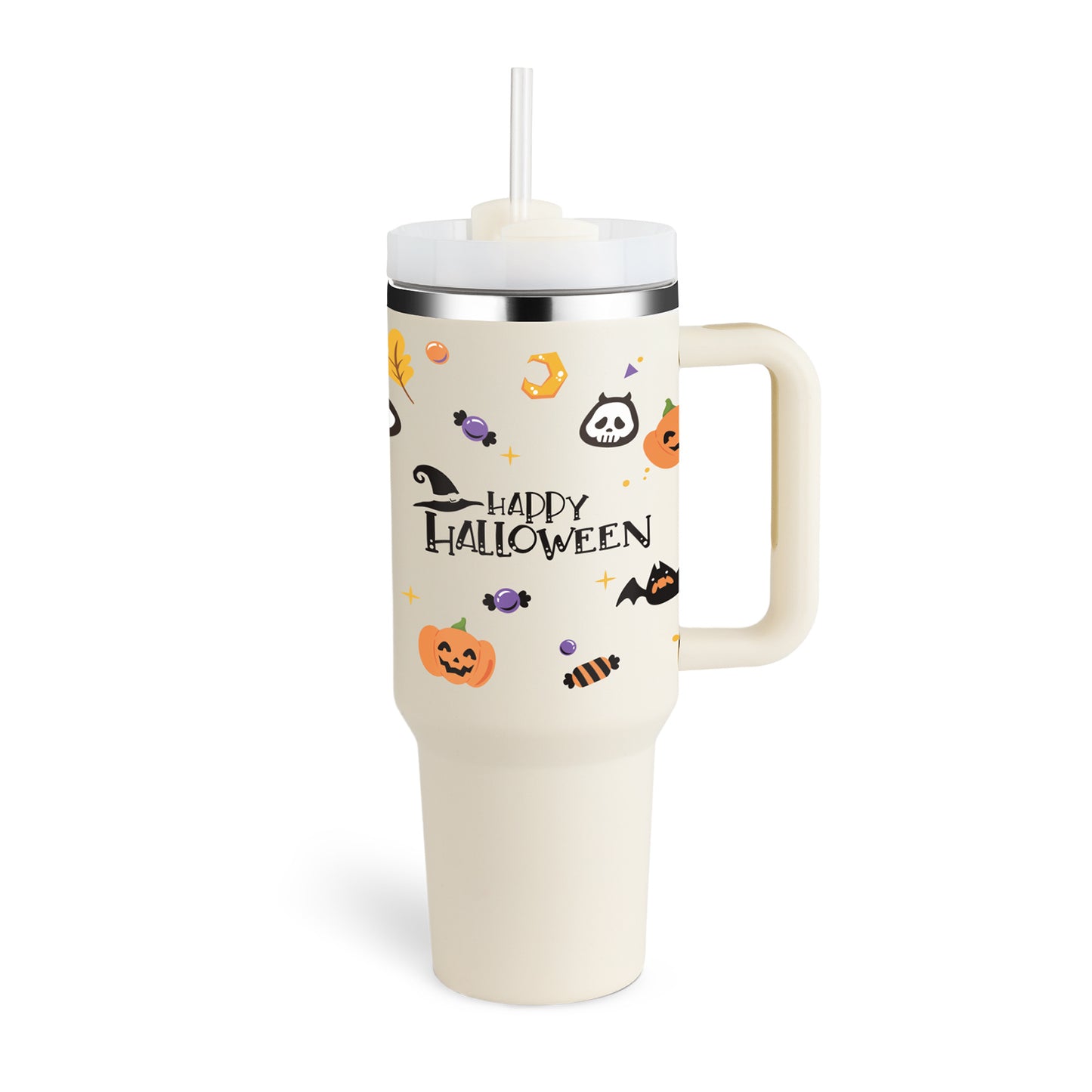 Tumbler med handtag.