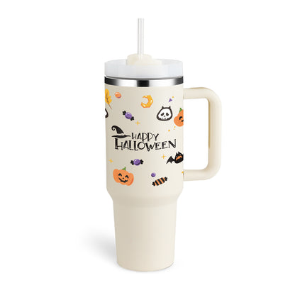 Tumbler med handtag.