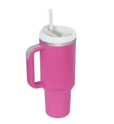 Tumbler med handtag.