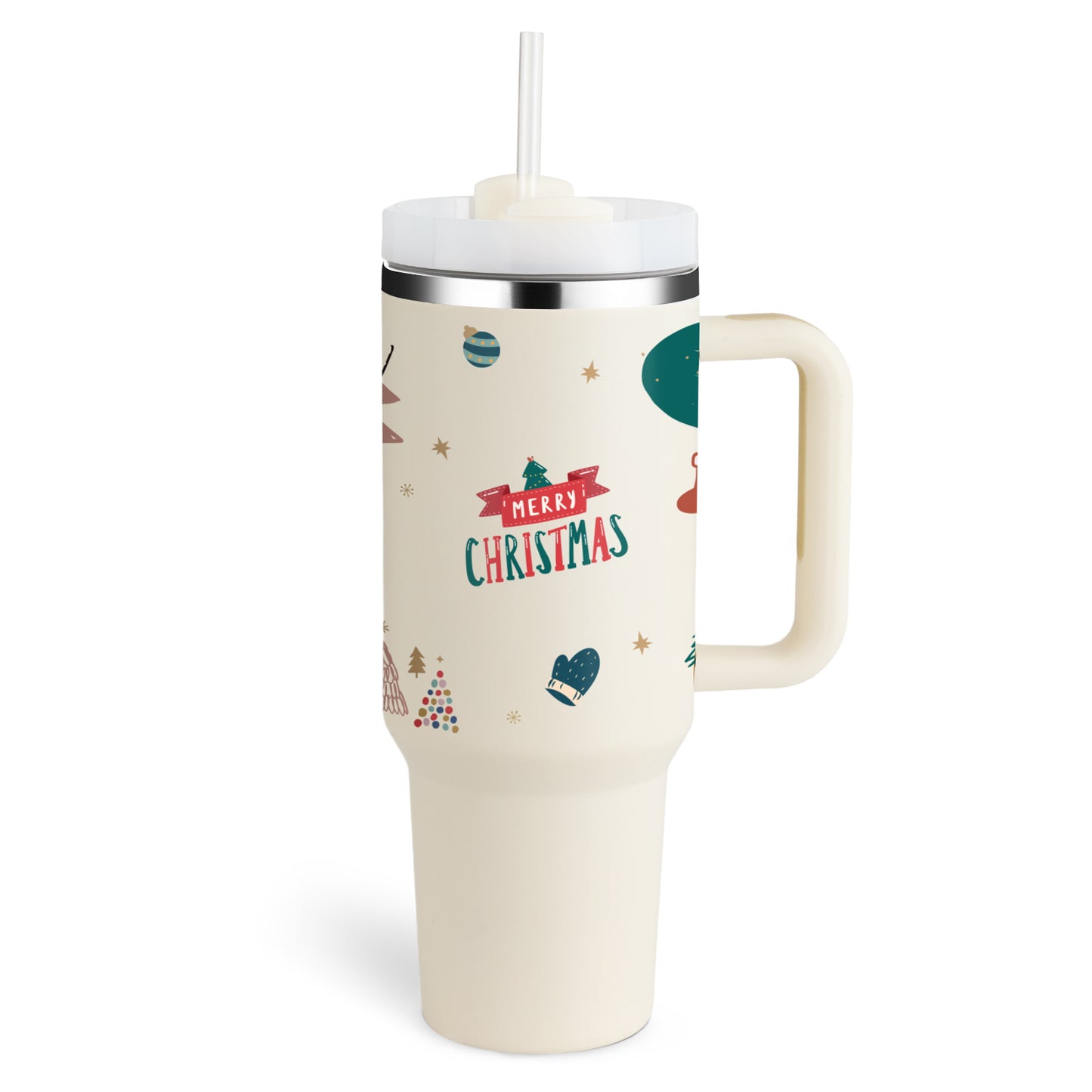 Tumbler med handtag.