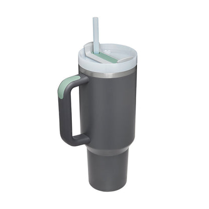 Tumbler med handtag.