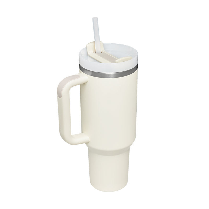Tumbler med handtag.