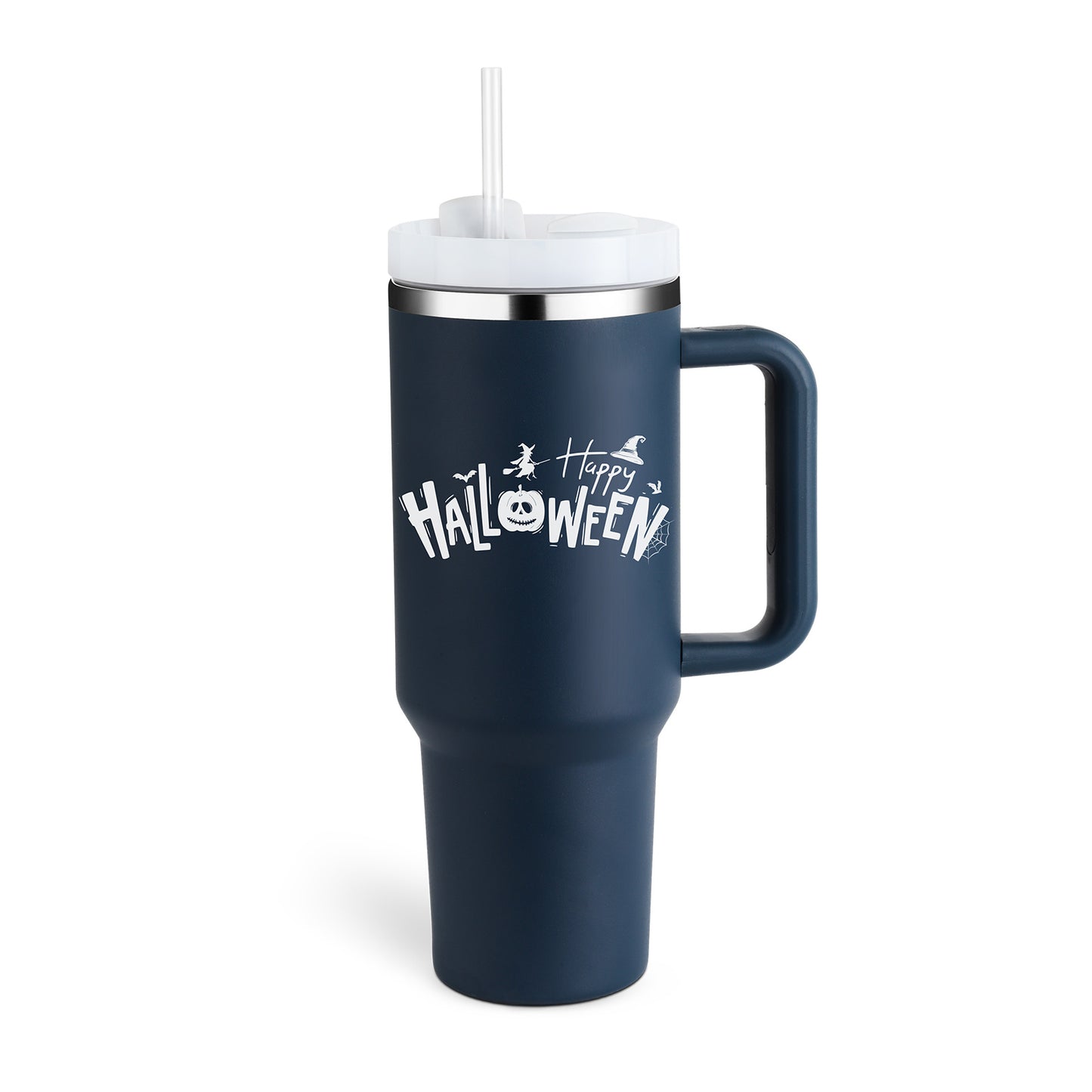 Tumbler med handtag.