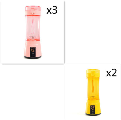 Bärbar elektrisk fruktjuicepress, trådlös och USB-uppladdningsbar mini-mixer