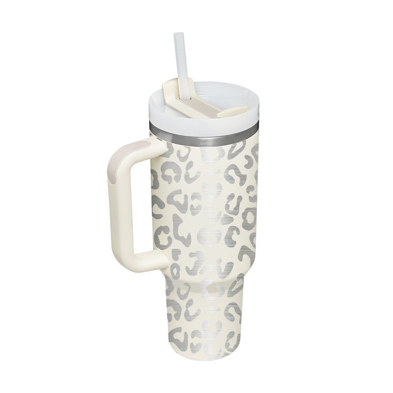 Tumbler med handtag.