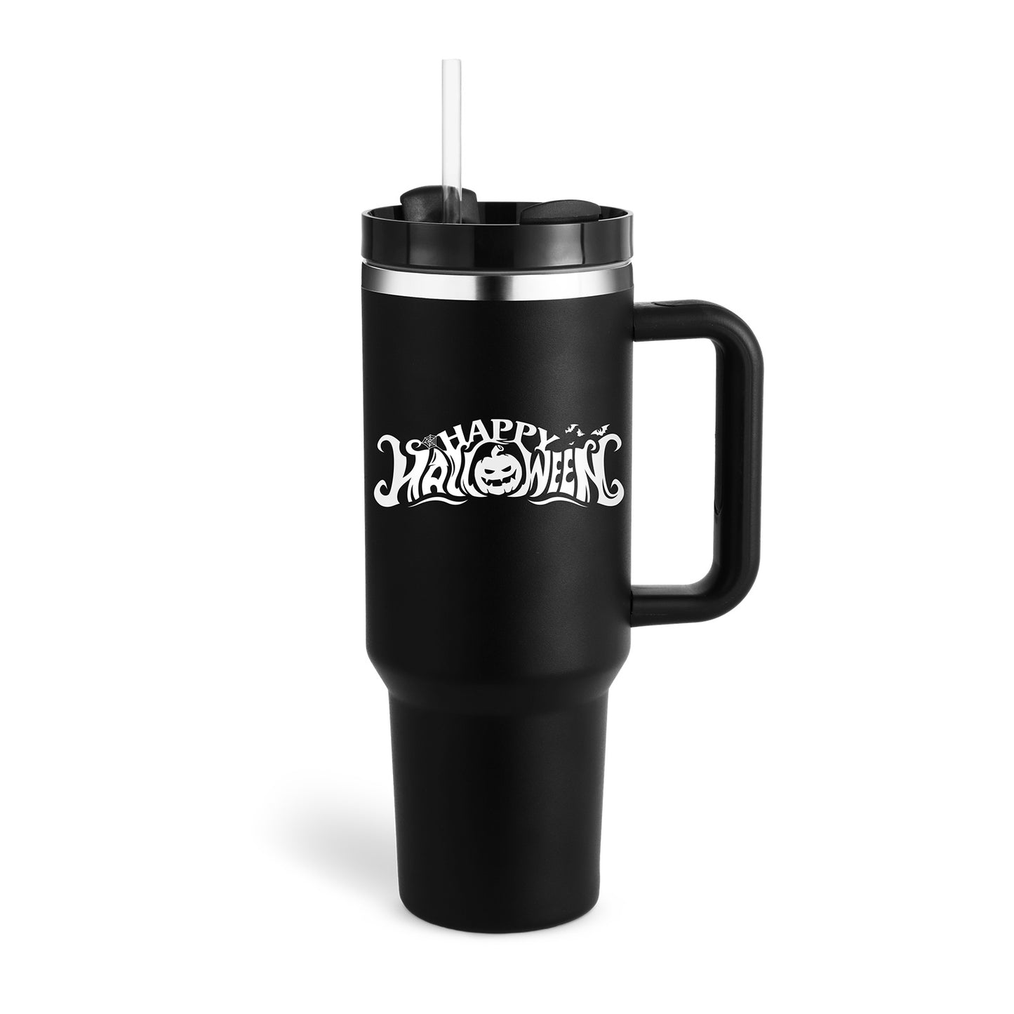 Tumbler med handtag.