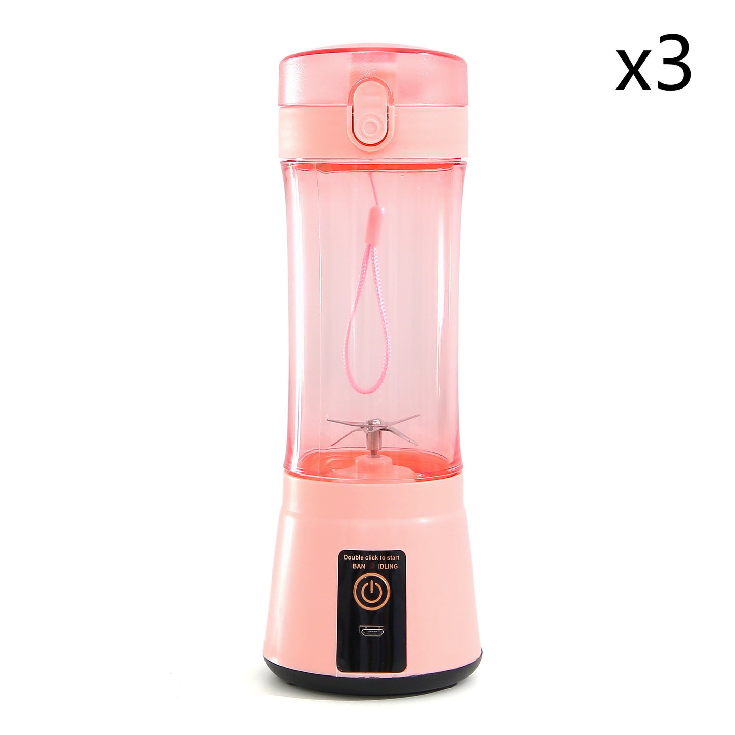 Bärbar elektrisk fruktjuicepress, trådlös och USB-uppladdningsbar mini-mixer