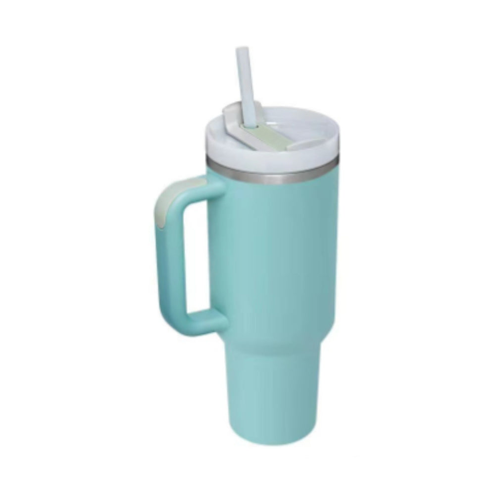 Tumbler med handtag.
