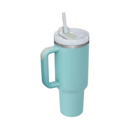 Tumbler med handtag.