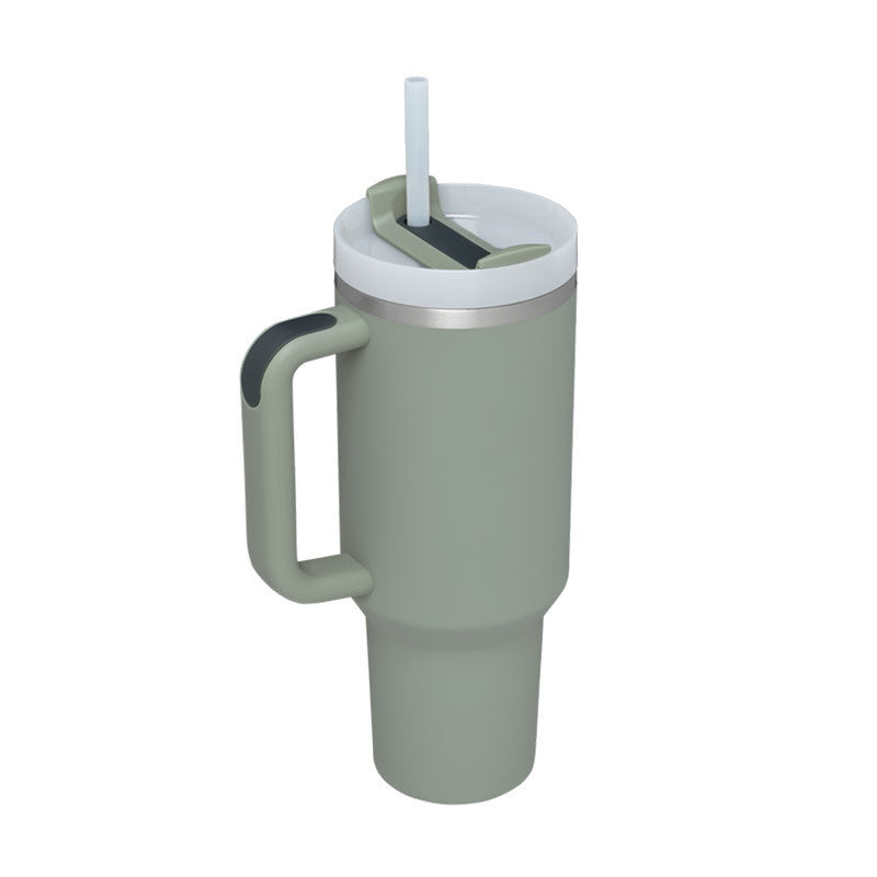 Tumbler med handtag.