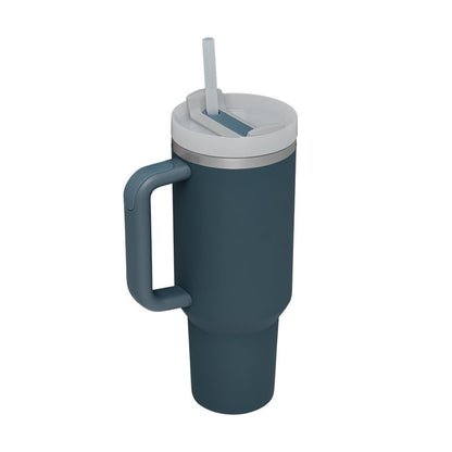 Tumbler med handtag.